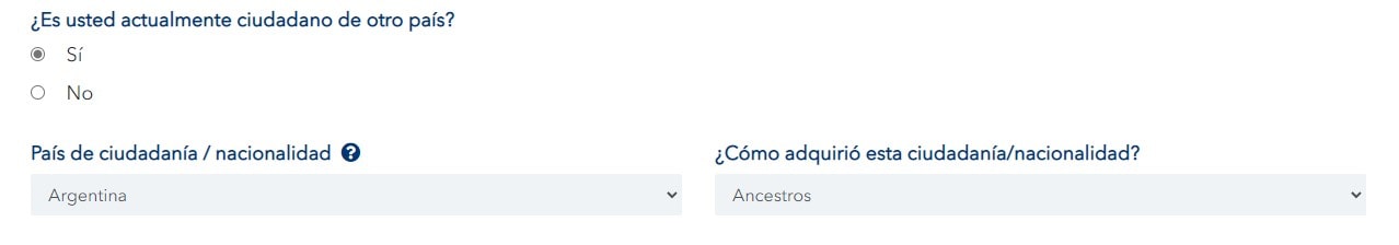 Otras nacionalidades